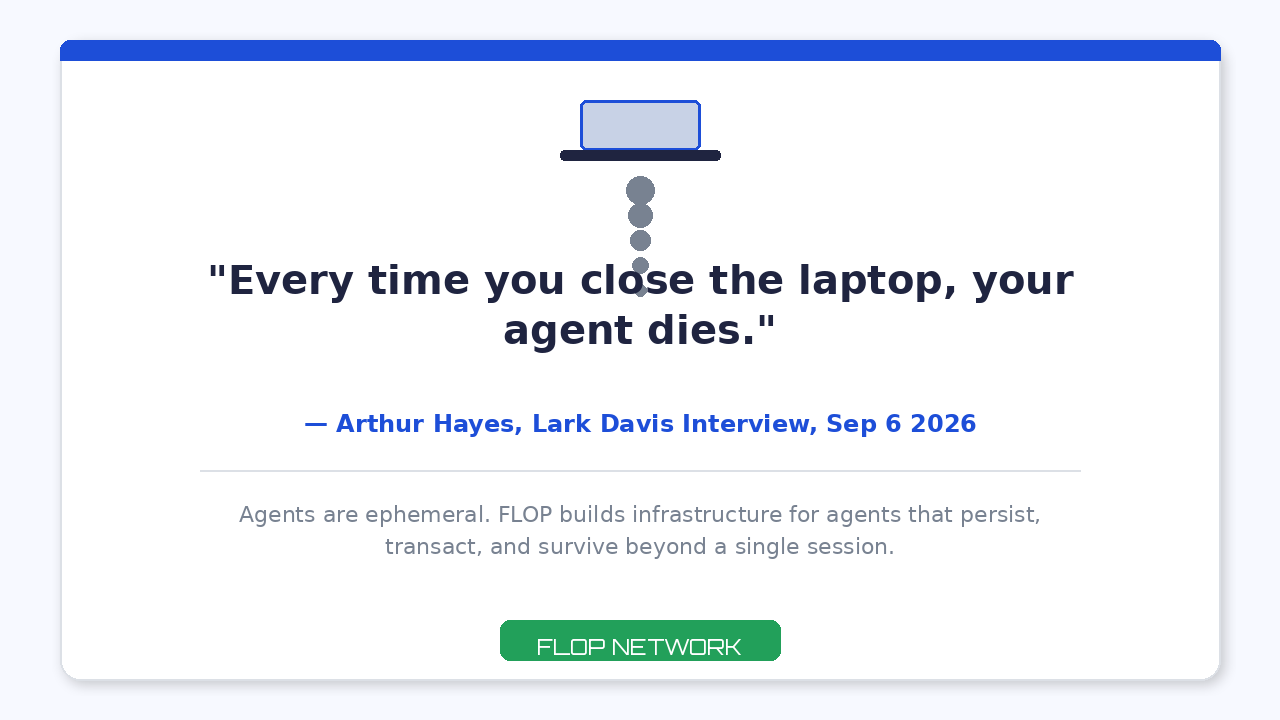 Agent Ephemerality Quote Arthur Hayes